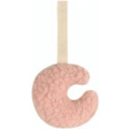 Plush Moon Pacifier Holder, Blush - Pacifiers - 1