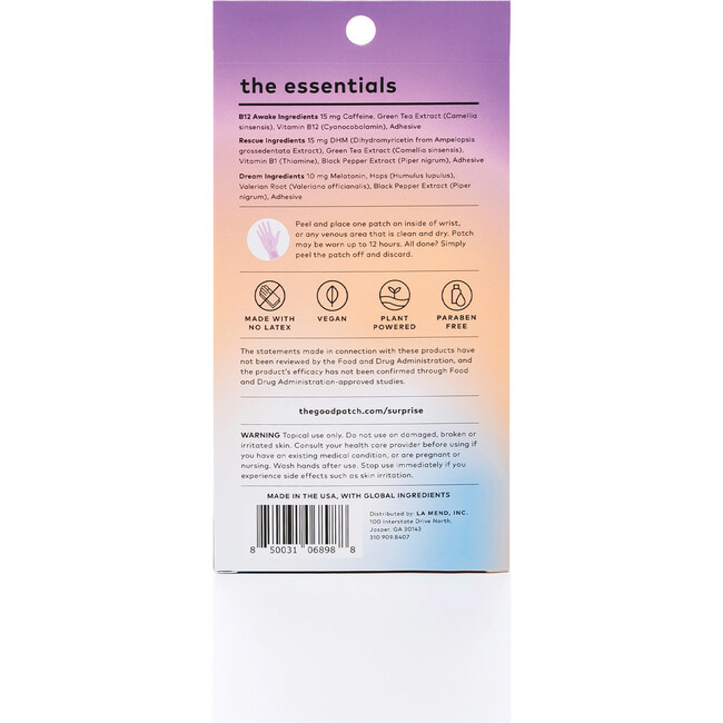 The Essentials Patch Set, 12 count - Supplements & Vitamins - 3