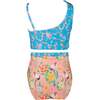 Xanadu One Shoulder Bikini, Blossom Blue - Two Pieces - 3