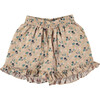 Mushroom Flowers Shorts, Print - Shorts - 1 - thumbnail