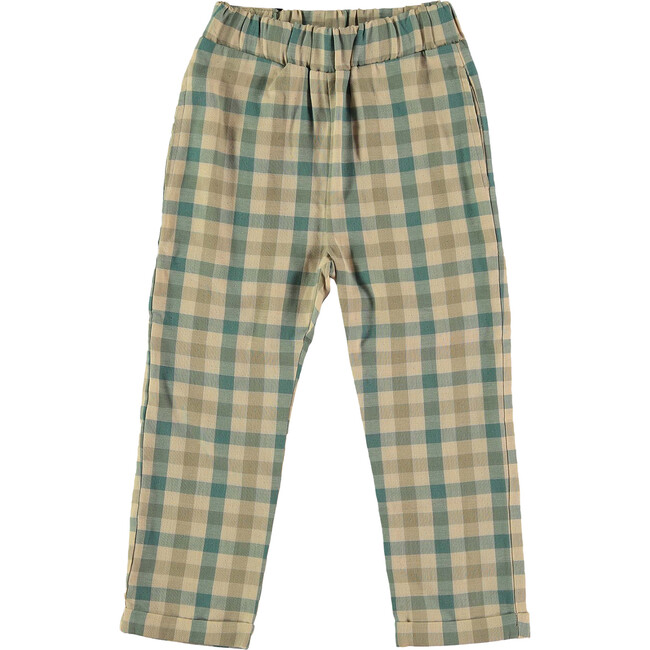 Mose Agate Woven Trousers, Green - Pants - 1