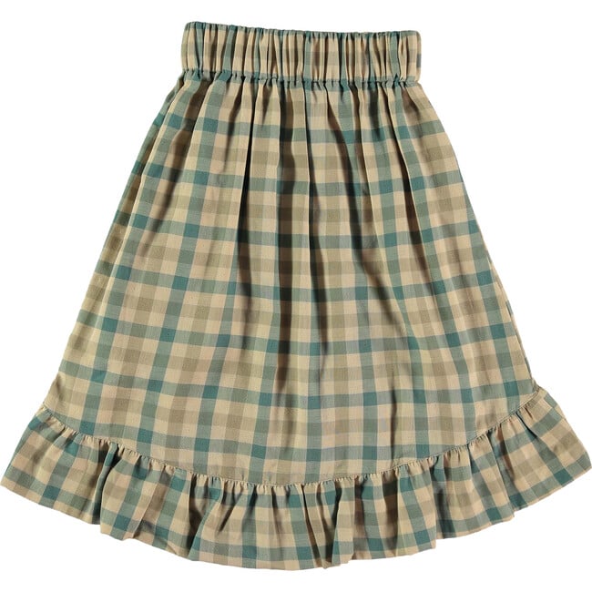 Mose Agate Woven Long Skirt, Green - Skirts - 3