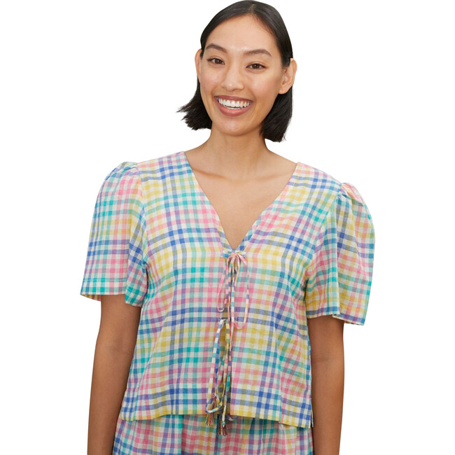 Women's Tie Top, League Chex