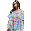 Women's Marni Top, League Chex - Blouses - 1 - thumbnail