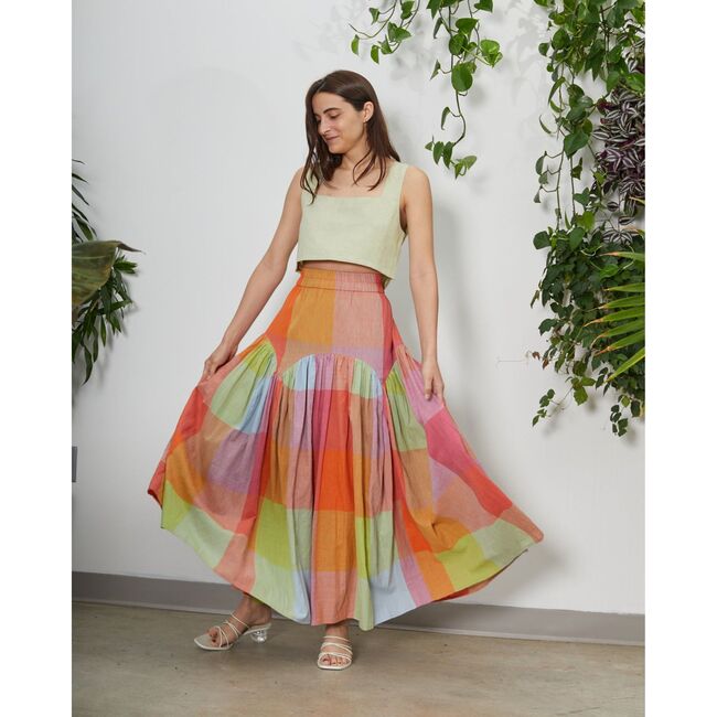 Women's Leila Skirt, Jupiter Chex - Skirts - 2