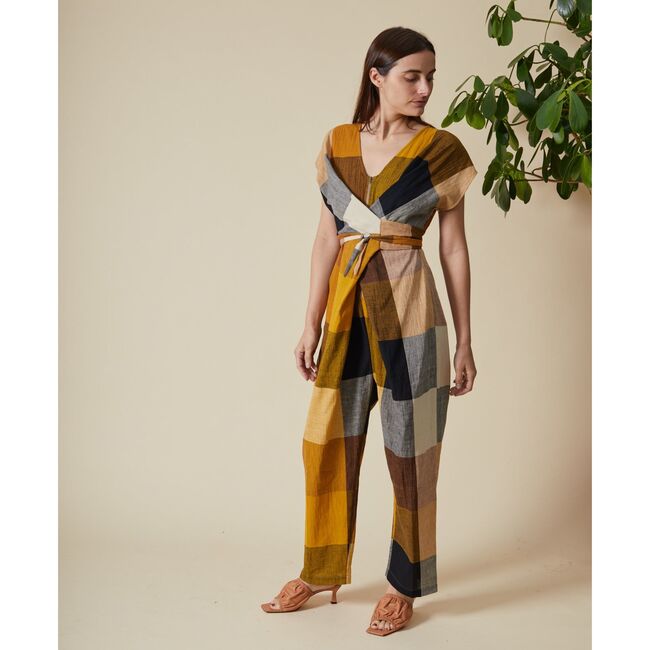 Women's Venus Wrap Jumper, Marni Chex - Rompers - 3