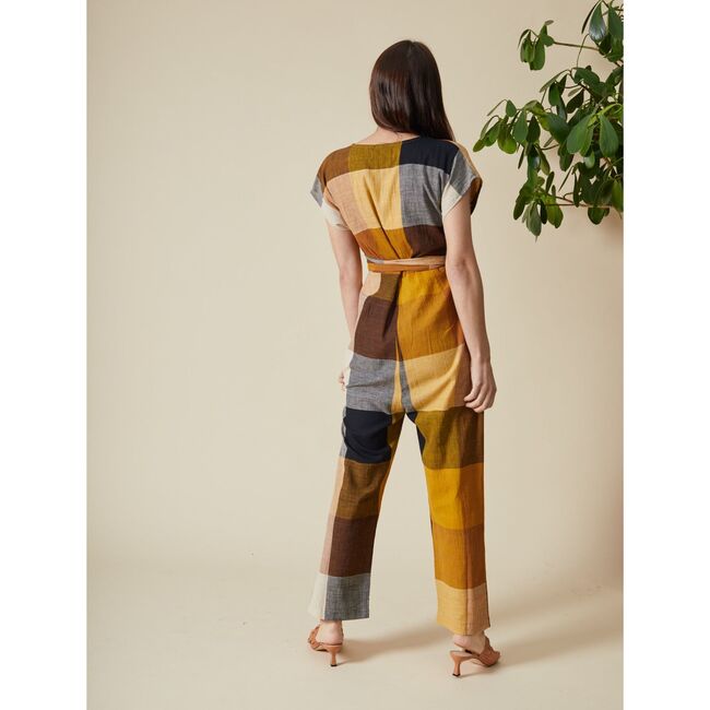 Women's Venus Wrap Jumper, Marni Chex - Rompers - 4