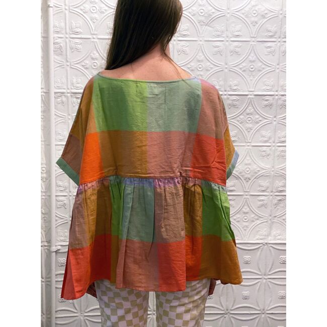 Women's Marni Top, Jupiter Chex - Blouses - 4