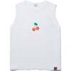 The Women's Mon Cherry Tank, White - Tees - 1 - thumbnail