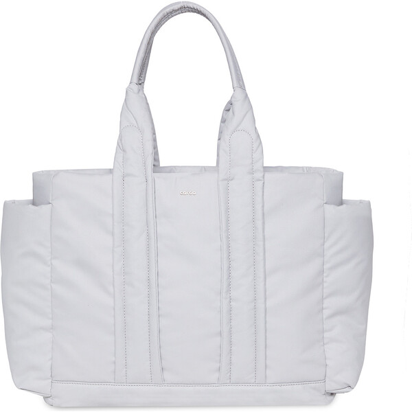 Baby Tote Cotton, Dove - Caraa Diaper Bags & Luggage | Maisonette