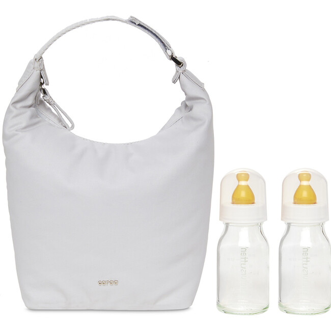 Baby Bottle Bag Cotton, Dove