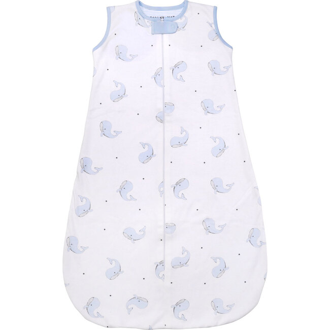 Happy Whale Double Layer Sleep Sack in Blue