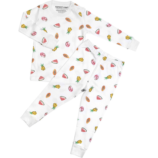 Tropical Fruit Medley Pajama Set