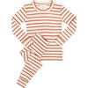 Merino Wool Long Johns, Sandstone Stripe - Loungewear - 1 - thumbnail