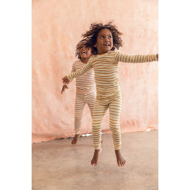 Merino Wool Long Johns, Sandstone Stripe - Loungewear - 4