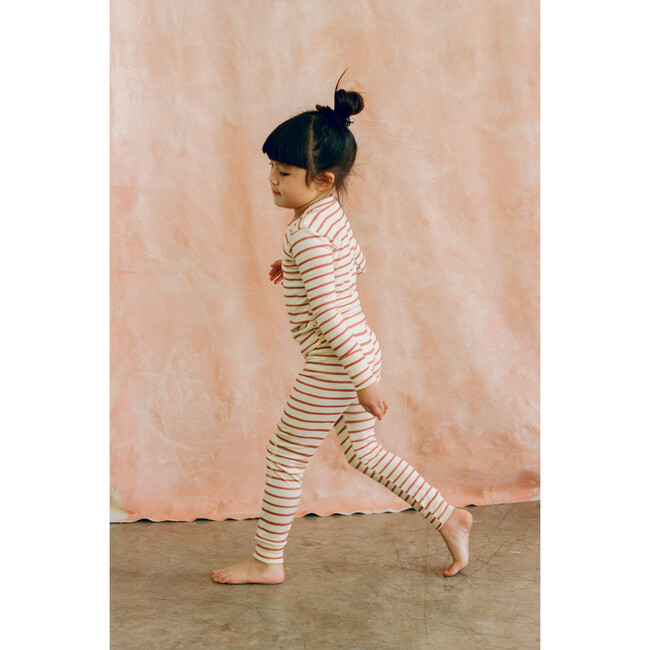 Merino Wool Long Johns, Sandstone Stripe - Loungewear - 5