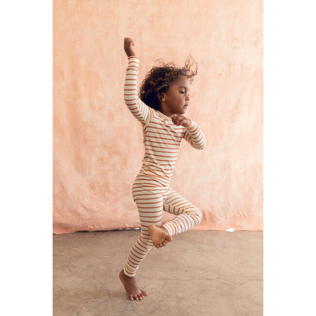 Merino Wool Long Johns, Sandstone Stripe - Loungewear - 6