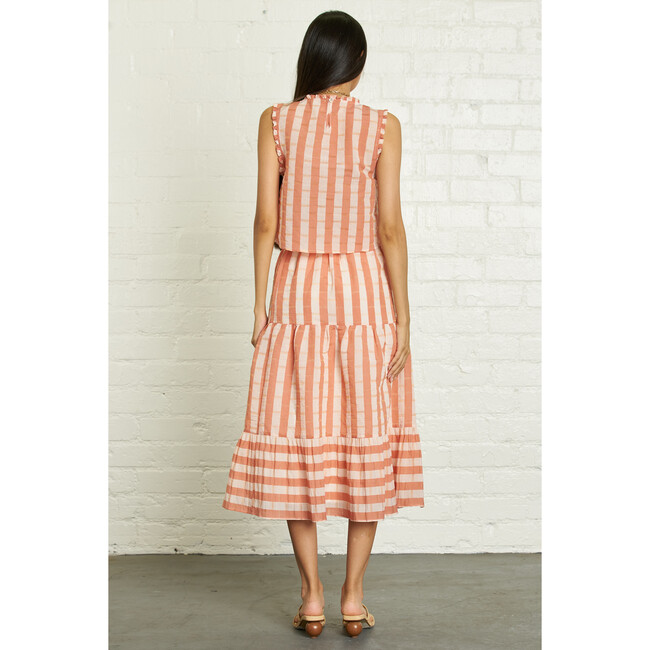 Women's Aviana Top, Peach Stripe - Blouses - 5