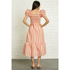 Women's Nicole Dress, Peach Stripe - Dresses - 4