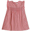 Checkmate Ruffle Dress, Tomato - Dresses - 1 - thumbnail