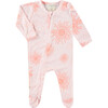 Baby Slub Rib Zipper Romper, Sun Burst Orange - Rompers - 1 - thumbnail
