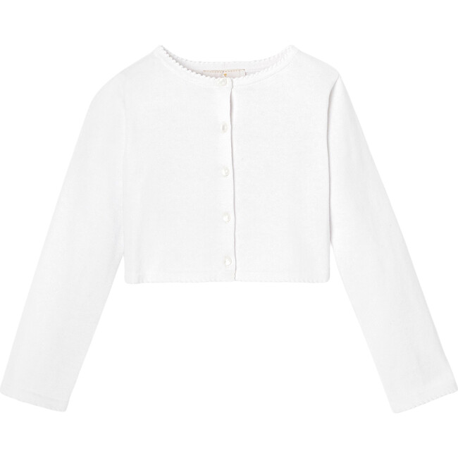 Leonore Cardigan, White - Cardigans - 1