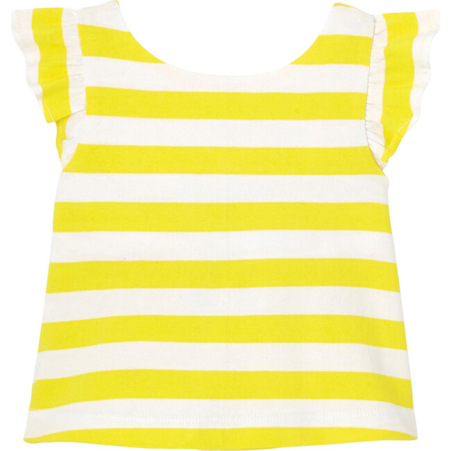 Amina Tee, White and Yellow - T-Shirts - 1