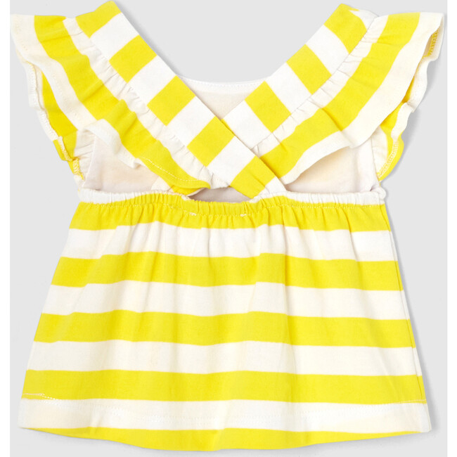 Amina Tee, White and Yellow - T-Shirts - 2