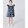 Ariele Dress, Blue and White - Dresses - 7