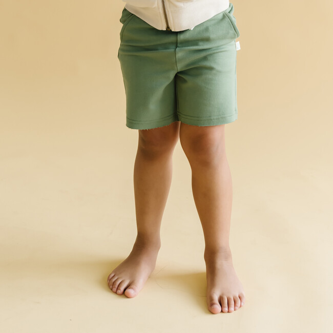 French Terry Bamboo Board Shorts, Olive