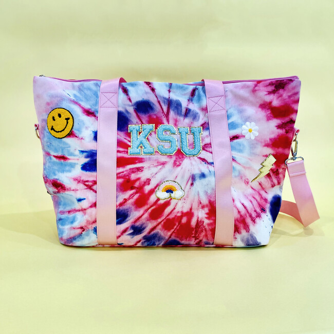 Custom Weekender Bag, Tie Dye Rainbow