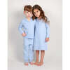 Gingham Nightshirt, Blue - Nightgowns - 5
