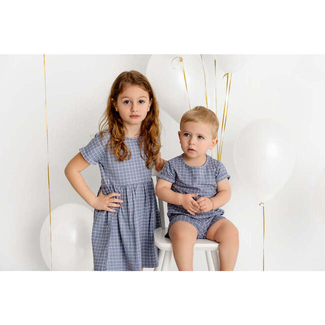 Grid Short Set, Slate - Mixed Apparel Set - 3
