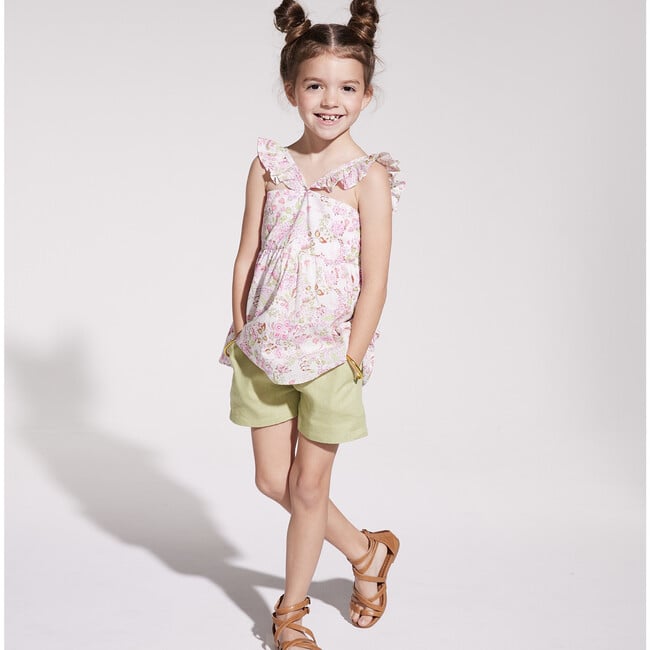 Soho Top, Violet Floral - Shirts - 2