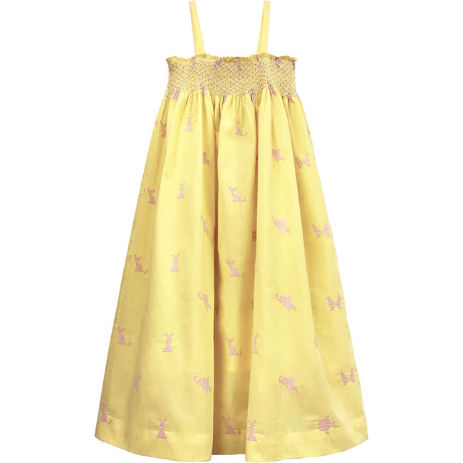 Meera Dress, Yellow - Dresses - 1 - zoom