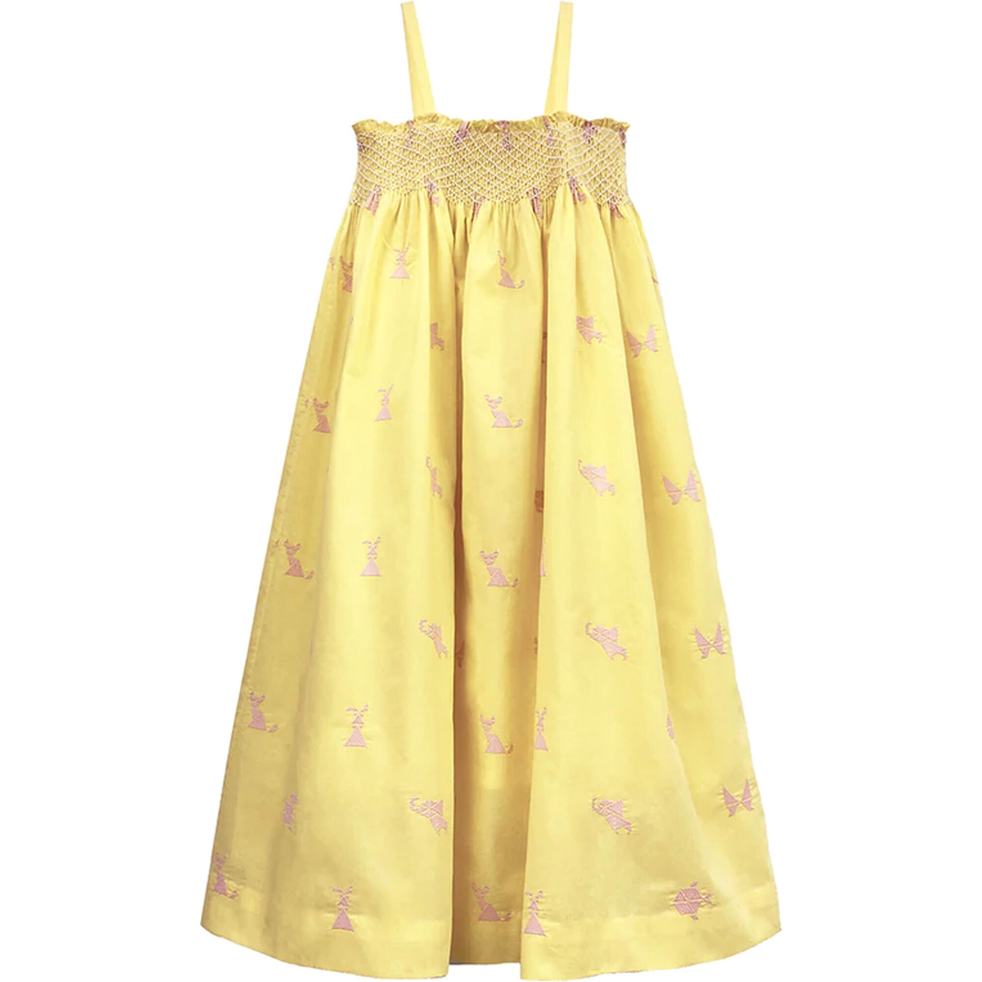 Meera Dress, Yellow - Dresses - 1