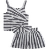 Woven Tank & Short Set, Stripe - Shirts - 1 - thumbnail