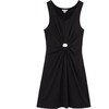 Keyhole Cut-Out Dress, Black - Dresses - 1 - thumbnail