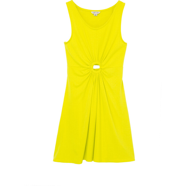 Keyhole Cut-Out Dress, Lime