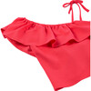 One Shoulder Top & Short Set, Pink - Shirts - 3