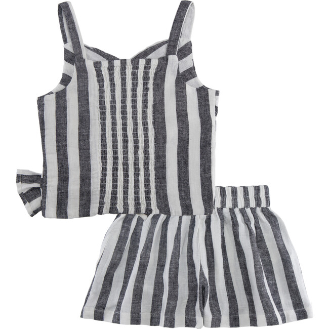 Woven Tank & Short Set, Stripe - Shirts - 2