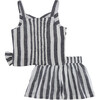 Woven Tank & Short Set, Stripe - Shirts - 2