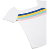 Rib Knit Top, White - T-Shirts - 3