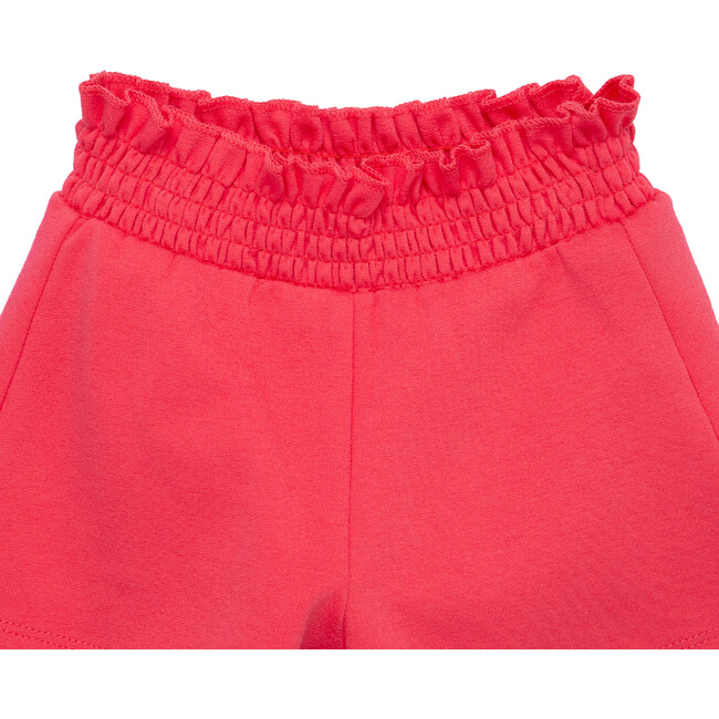 Tie Front Tank & Smocked Short Set, Pink - Shirts - 4