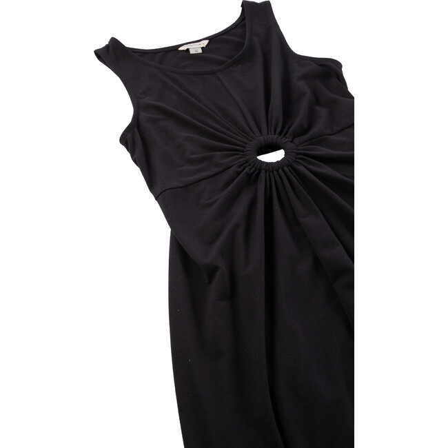 Keyhole Cut-Out Dress, Black - Dresses - 3