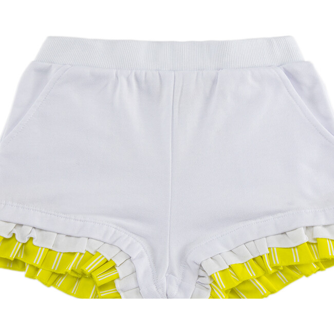 One-Shoulder Top & Short Set, Lime - Mixed Apparel Set - 4