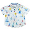 Baby Jack Shirt, Wan Blue Sailboats - Shirts - 1 - thumbnail