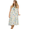 Womens Jade Dress, Wan Blue Sailboats - Dresses - 1 - thumbnail