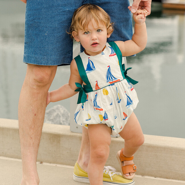 Baby Amy Bubble, Wan Blue Sailboats - Onesies - 3
