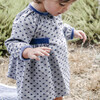 Elizabeth Baby Dress, Navy - Dresses - 2 - thumbnail